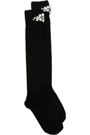 Simone Rocha Calcetines con apliques de cristales
