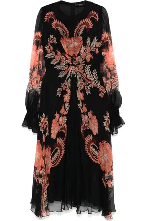 Etro Vestido midi con estampado floral