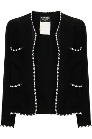 CHANEL Chaqueta sin cuello 1990-2000