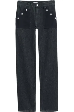 Filippa K Pantalones rectos con bolsillo en contraste