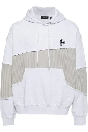 FIVE CM Sudadera con capucha y diseño patchwork