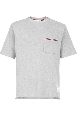 Thom Browne Camiseta con bolsillo de parche