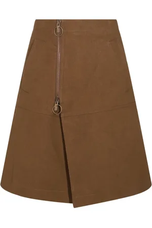 Burberry Falda midi con pliegue