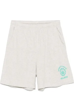 Sporty & Rich Pantalones cortos de deporte con estampado Emblem