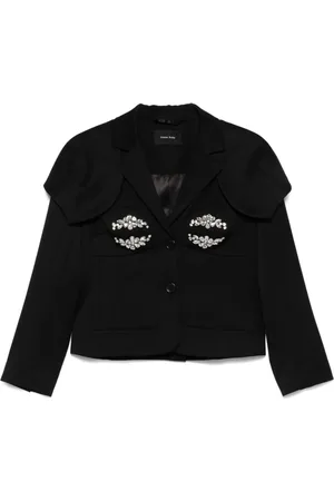 Simone Rocha Chaqueta con apliques de cristal