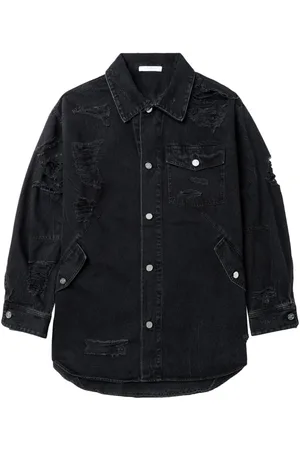 Helmut Lang Camisa con efecto envejecido