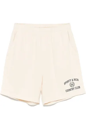 Sporty & Rich Pantalones cortos de chándal con estampado Varsity Crest