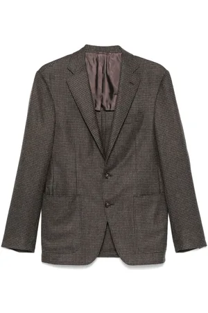 CANALI Blazer con motivo pied de poule