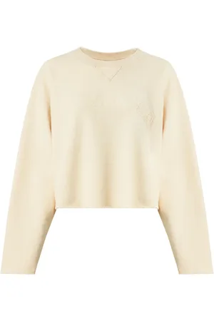 Maison Margiela Sudadera bordada con cuello redondo