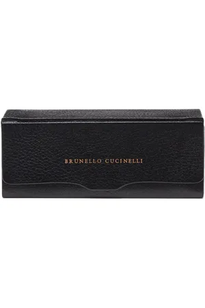 Brunello Cucinelli Funda para gafas de sol granulada