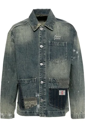 Musium Div. Chaqueta vaquera con logo bordado