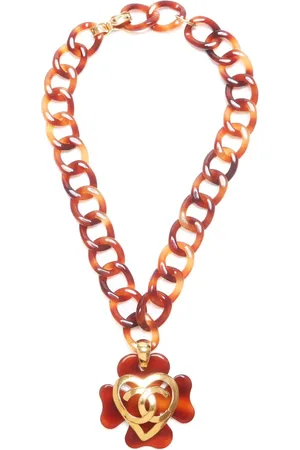 CHANEL Collar con logo CC 1995