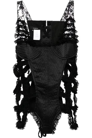 pushBUTTON Blusa con encaje bordado