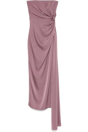 ALEX PERRY Vestido midi con detalle retorcido
