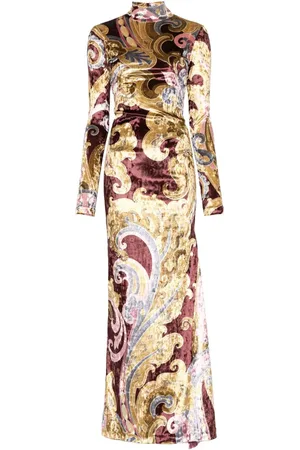 Etro Vestido largo estampado