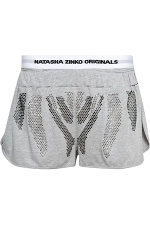 Natasha Zinko Shorts con apliques de strass