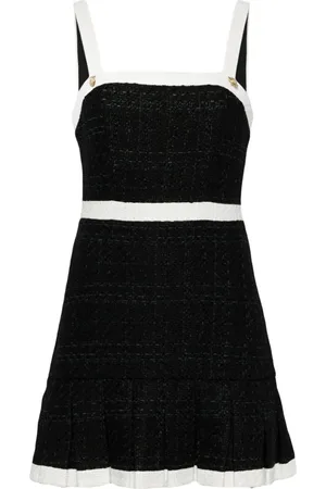 ALICE+OLIVIA Vestido Clarine con cuello cuadrado