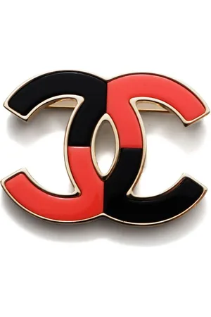 CHANEL Broche CC Mark bicolor 2023