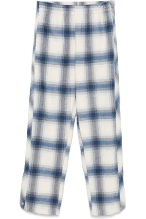 BLUE SKY INN Pantalones de franela a cuadros