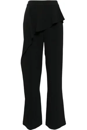 Edward Achour Paris Pantalones acampanados con volantes