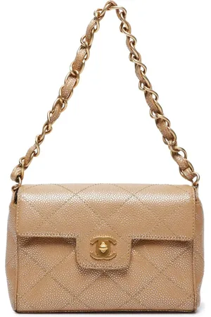 CHANEL Bolso de hombro con cierre giratorio CC 2000-2002