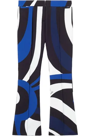 Puccini Pantalones acampanados con estampado Marmo