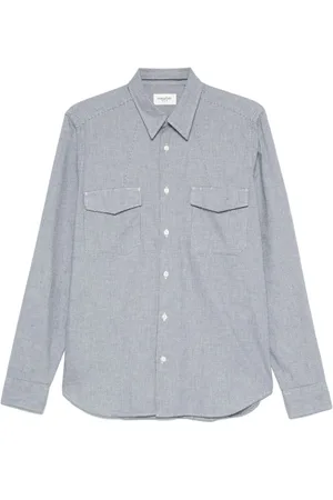 Tintoria Mattei Camisa con motivo pied de poule