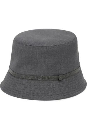 Brunello Cucinelli Sombrero de pescador con cadena Monili