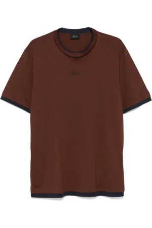 BRIONI Camiseta con logo bordado