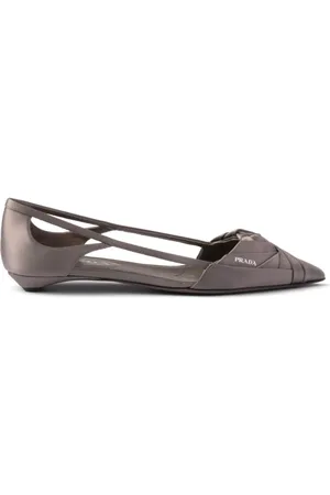 Prada Bailarinas Satin con aberturas