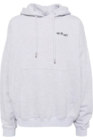 OFF-WHITE Sudadera con capucha y logo bordado