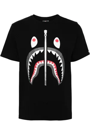 A Bathing Ape Camiseta con motivo de tiburón