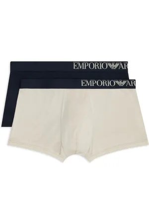Emporio Armani Pack de 2 bóxeres con logo en la cinturilla