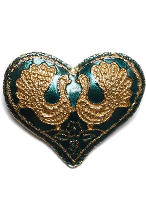 Saint Laurent Broche con motivo de corazón