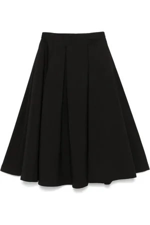 THEORY Falda midi plisada