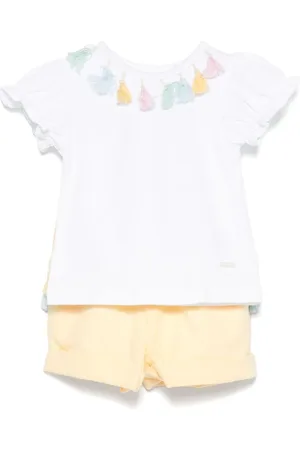 PATACHOU Set con shorts y detalle de borlas