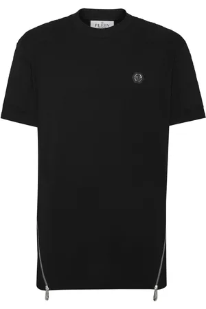 Philipp Plein Camiseta con detalle de cremallera