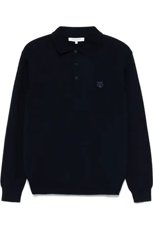 Maison Kitsuné Polo de punto fino