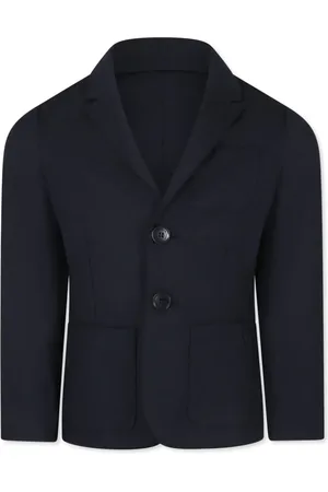Emporio Armani Blazer con logo bordado