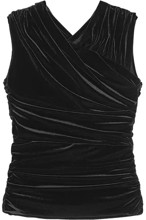 Ganni Top con detalle fruncido