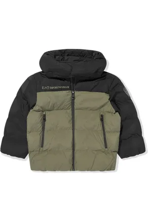 Emporio Armani Chaqueta con capucha y parche del logo