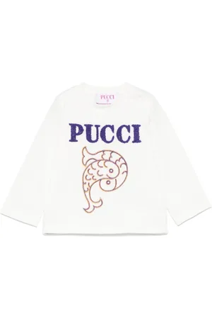 PUCCI Junior Camiseta con logo bordado