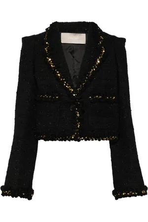Elie saab Chaqueta de tweed con lentejuelas