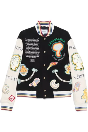 Casablanca Chaqueta bómber con diseño patchwork