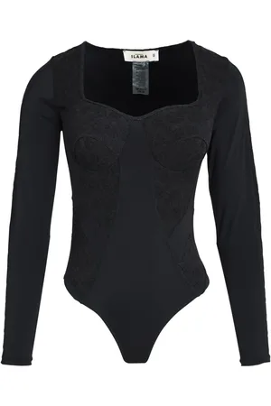 AMIR SLAMA Body con paneles de encaje