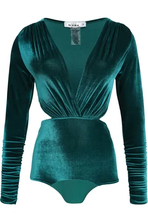 AMIR SLAMA Body con cuello en V