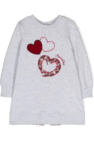 MONNALISA Vestido con logo bordado