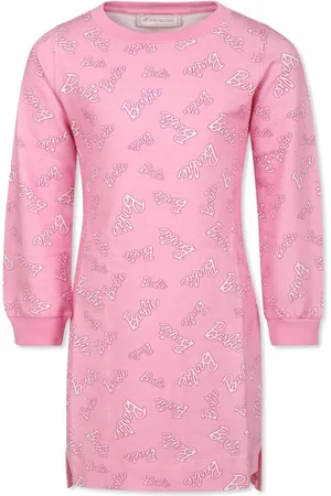 MONNALISA Vestido estilo sudadera con logo de x Barbie