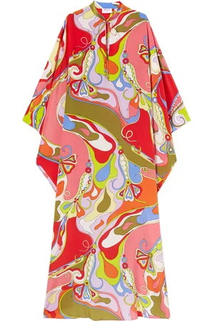 Puccini Vestido largo con estampado abstracto