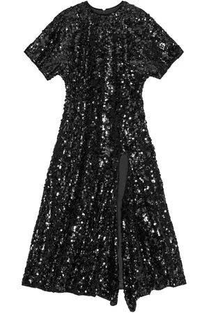 Ganni Vestido de terciopelo y lentejuelas